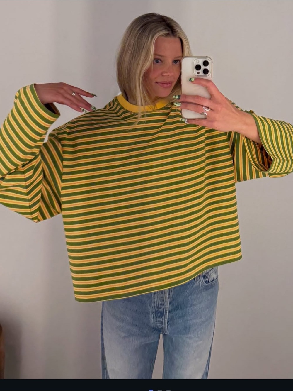 Apres June long sleeve stripe tee